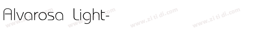 Alvarosa Light字体转换